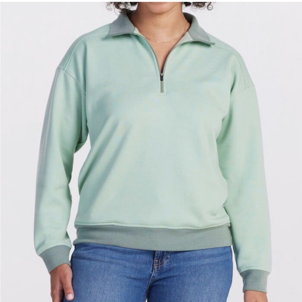 Woolx Merino Chloe wool long sleeve quarter zip Medium New